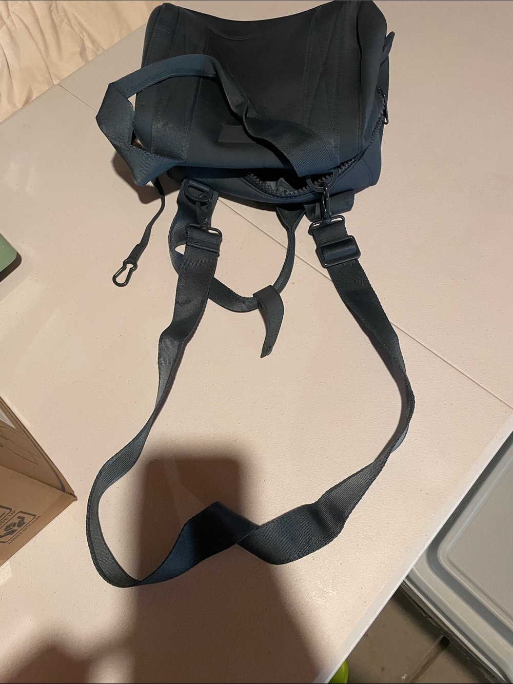 Dagne Dover Neoprene Tote in Blue - Picture 11 of 14